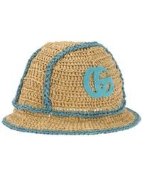 Gucci - Fashionable Straw Bucket Hat - Lyst