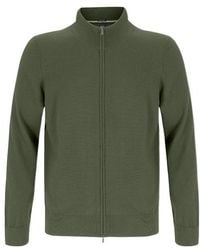 BOSS - Boss Full-Zip Stand Collar Cardigan - Lyst