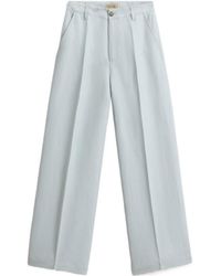 Woolrich - Belt-Loops Crease Straight Trousers - Lyst