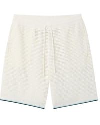 CASABLANCA - Palm Tree Open-Knit Deck Shorts - Lyst