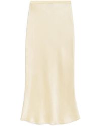 Anine Bing - Bar Silk Midi Skirt - Lyst