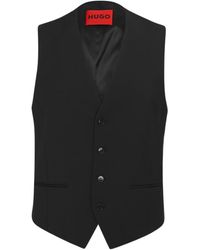 BOSS - Slim-Fit Formal Waistcoat - Lyst