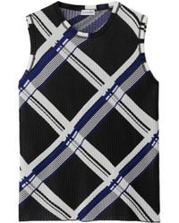 Burberry - Silk Top - Lyst