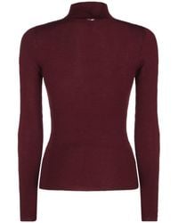 Twinset - Ribbed-Knit Roll-Neck Sweater - Lyst