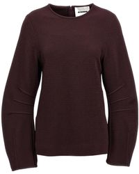 Jil Sander - Wide-Sleeved Crewneck Jumper - Lyst