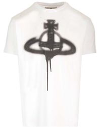 Vivienne Westwood - Spray Orb-Print T-Shirt - Lyst