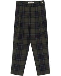 Barbour - Checked Straight-Leg Trousers - Lyst