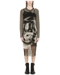 Givenchy - Graphic-Print Long-Sleeve Dress - Lyst