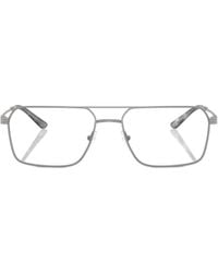 Emporio Armani - Pilot Frame Glasses - Lyst
