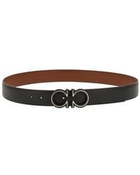 Ferragamo - Reversible And Adjustable Gancini Belt - Lyst