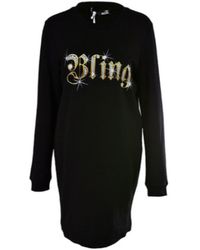 Moschino - Printed Logo Dress - Lyst