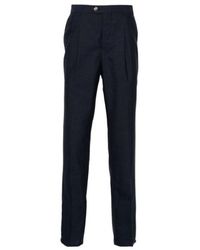 Brunello Cucinelli - Pressed Crease Slim-Fit Trousers - Lyst