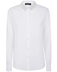 Fabiana Filippi - Embellished-Collar Cotton Shirt - Lyst