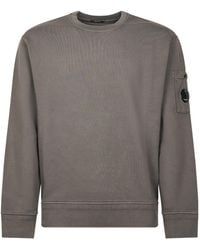 C.P. Company - Lens Detailed Crewneck Sweatshirt - Lyst