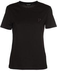 Dondup - Logo-Embroidered Cotton T-Shirt - Lyst