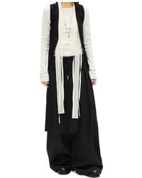 Ann Demeulemeester - Marke Apron-Detail Drawstring Trousers - Lyst