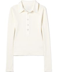 Citizens of Humanity - Ribbed Jersey Polo Shirt - Lyst