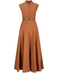 Max Mara - Studio Gesto Sleeveless Midi Dress - Lyst