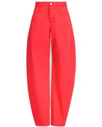 Alaïa - Alaïa High-Rise Wide-Leg Pants - Lyst
