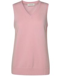 Sportmax - Sleeveless V-Neck Knitted Vest - Lyst