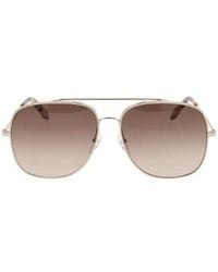 Victoria Beckham - Eyewear Pilot Frame Sunglasses - Lyst
