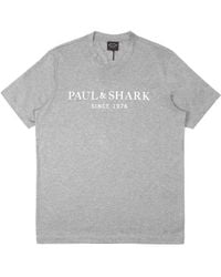 Paul & Shark - Logo Details T-Shirt - Lyst