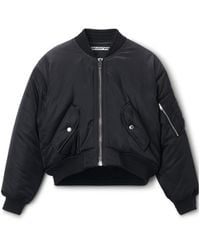 Alexander Wang - Logo Embroidered Bomber Jacket - Lyst