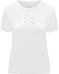 Dolce & Gabbana - Logo Embellished T-Shirt - Lyst