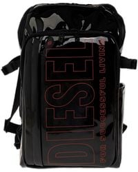 DIESEL - Logo Print Zip-Up Backpack - Lyst