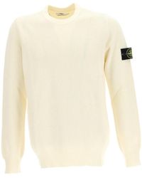 Stone Island - Logo Patch Crewneck Jumper - Lyst