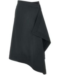 Ami Paris - Wrapped Midi Skirt - Lyst