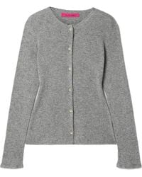 The Elder Statesman - Delicash Ribbed Cashmere And Silk Blend Cardigan - Lyst