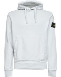 Stone Island - Logo Patch Drawstring Hoodie - Lyst