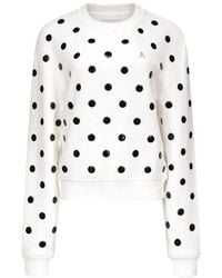 Area - Polka-Dot Cotton Sweatshirt - Lyst