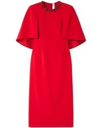 Jenny Packham - Fitted Midi Formal Dress - Lyst