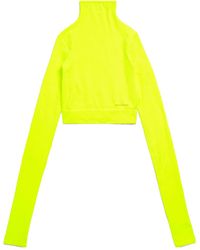 Balenciaga - Turtleneck Cropped Top - Lyst