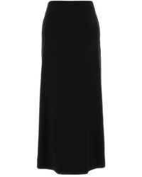 Jil Sander - Pleated-Insert Side-Pocket Maxi Skirt - Lyst