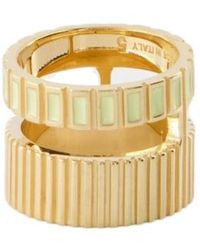 Ivi - Slot Eggshell Ring - Lyst