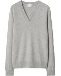 Burberry - Logo Cashmere Sweater - Lyst