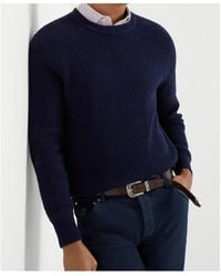 Brunello Cucinelli - Crewneck Ribbed-Knit Jumper - Lyst
