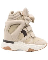 Isabel Marant - Balskee Mixed Leather High-Top Sneakers - Lyst