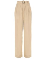 Iceberg - Belted Pleated Trousers - Lyst
