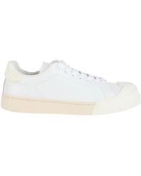 Marni - Minimalist Leather Low-Top Sneakers - Lyst