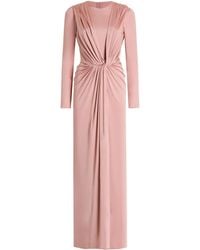 Dolce & Gabbana - Ruche-Detail Maxi Dress - Lyst