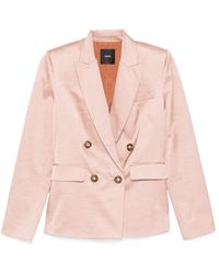 Pinko - Long-Sleeved Double Breasted Jacket - Lyst