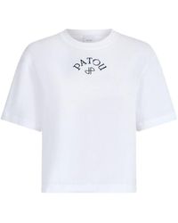 Patou - Logo Embroidered T-Shirt - Lyst