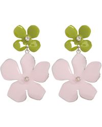Marni - Embellished Floral Motif Earrings - Lyst