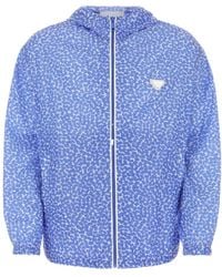 Prada - Printed Hooded Windbreaker - Lyst