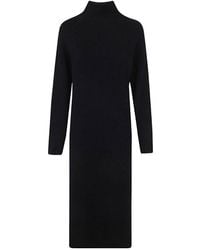 A.P.C. - Long-Sleeved Knitted Dress - Lyst