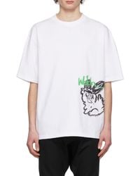 we11done - Logo-Print Oversized T-Shirt - Lyst